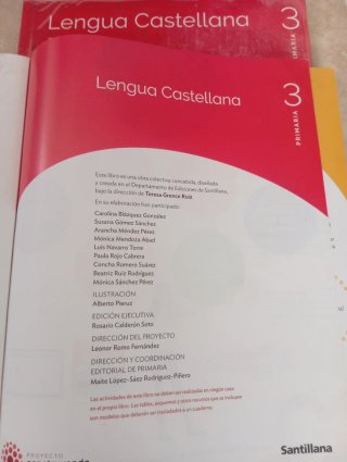 Lengua castellana, 3 Primaria Santillana