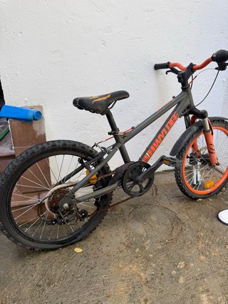Bicicleta Montaña Infantil Negra/Naranja