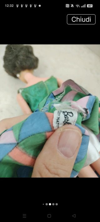 Abito Barbie vintage rainbow wraps#1798