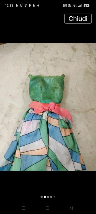 Abito Barbie vintage rainbow wraps#1798