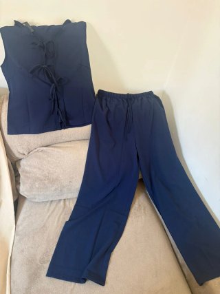 Conjunto Top y Pantalón Azul Marino
