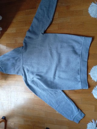 Sudadera Hoodrich Gris con Logo Azul