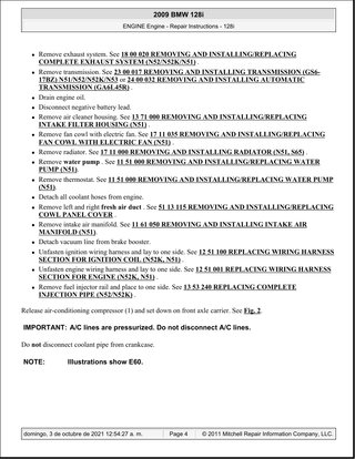 Manual Taller BMW 128i N51/N52 2009-2011