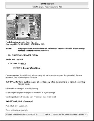 Manual Taller BMW 128i N51/N52 2009-2011