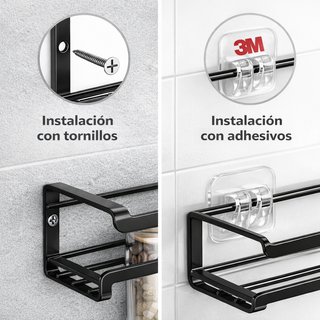 Estanterías repisas para botes especieros cocina