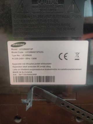 Televisor Samsung LE32B650T2PXZG Negro