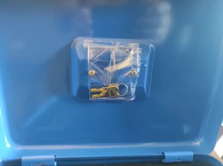 cassetta portavalori Maurer in acciaio colore blu