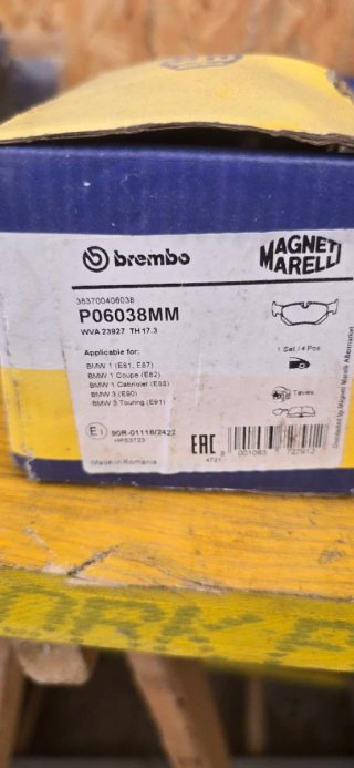 Pastiglie Freno Posteriori Brembo P06038MM BMW
