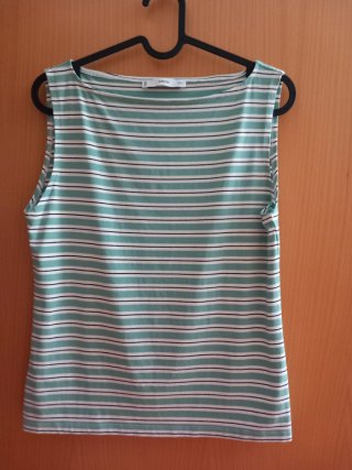 Camiseta sin mangas Mango rayas L