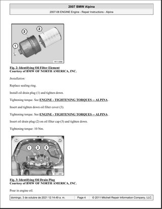 Manual Taller BMW Alpina 2007-2008