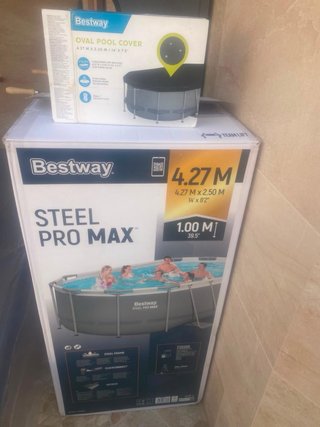 Piscina Bestway Steel Pro Max oval 4,27 x 2,50 x 1