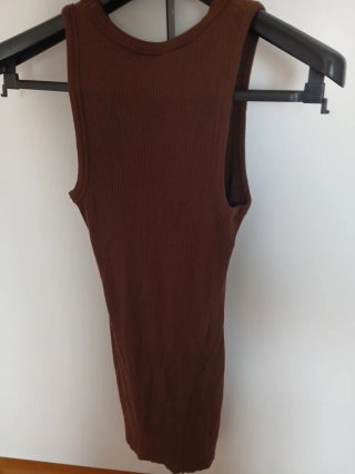 Vestido marrón Berskha talla S