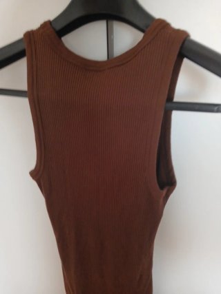 Vestido marrón Berskha talla S