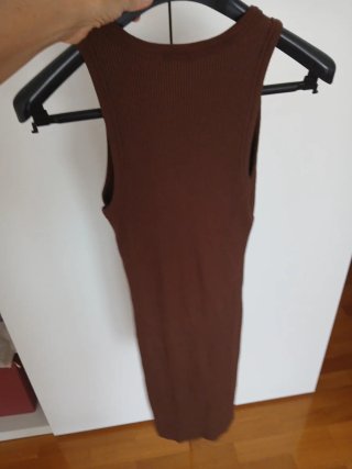 Vestido marrón Berskha talla S