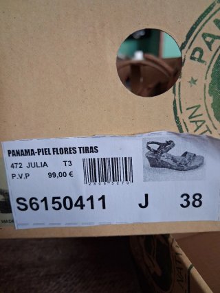 Sandalias Panama Talla 38
