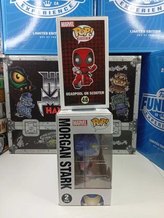 Lote 2 Funko Pop Deadpool y Morgan Stark