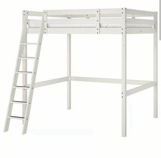 Cama alta blanca IKEA
