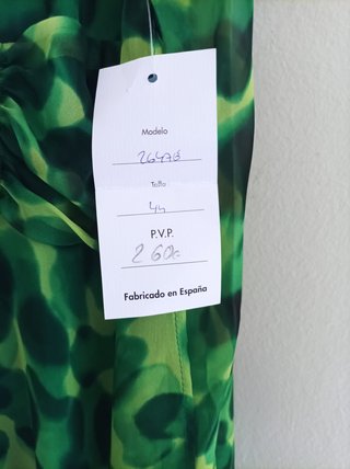 Vestido estampado verde verano