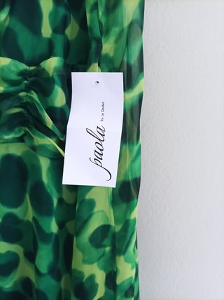 Vestido estampado verde verano