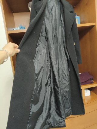 Cappotto lungo donna nero