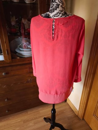 Elegante Blusa de Gasa Coral Atmosphere T. 44 -