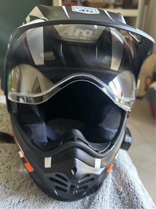 Casco Arai Tour X5 Adventure Nero Arancio Bianco