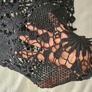 Top calado negro Natural Collection talla única