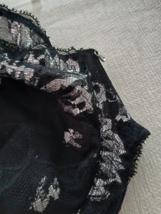 Sujetador La Perla Negro Encaje Reductor
