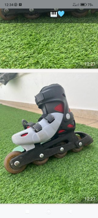 Patines en línea infantiles negros