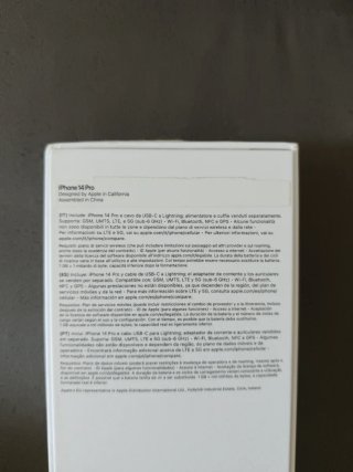 iPhone 14 Pro 128 GB Blanco con cargador original