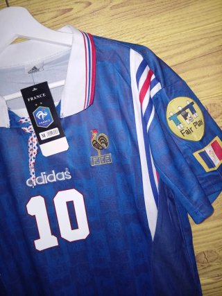 2 Camisetas Fútbol Retro Francia Zidane # Ribery