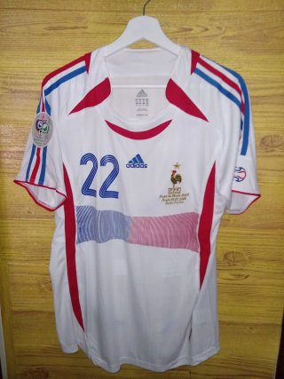 2 Camisetas Fútbol Retro Francia Zidane # Ribery
