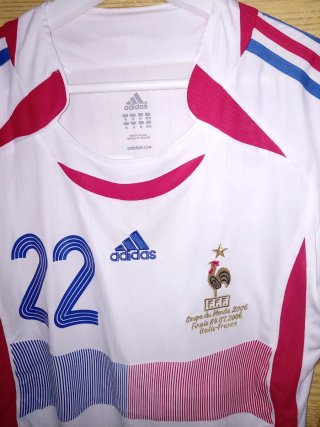 2 Camisetas Fútbol Retro Francia Zidane # Ribery