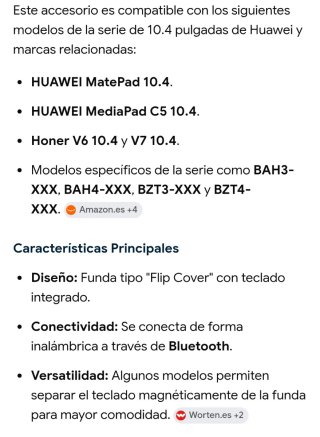 Funda y Teclado Huawei MatePad C5