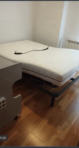 Cama articulada eléctrica 135x190 + colchón látex
