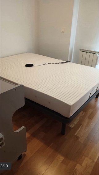 Cama articulada eléctrica 135x190 + colchón látex