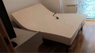 Cama articulada eléctrica 135x190 + colchón látex