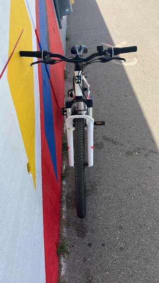 Bicicleta MTB Rockrider ST 100 Blanca