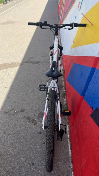 Bicicleta MTB Rockrider ST 100 Blanca