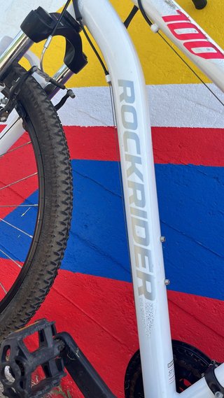 Bicicleta MTB Rockrider ST 100 Blanca