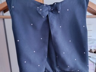 Mono verano niña Boboli azul/blanco talla 5