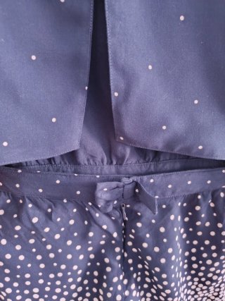 Mono verano niña Boboli azul/blanco talla 5
