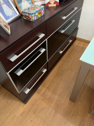 Aparador moderno madera y metal