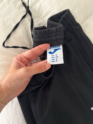Pantalón chándal Joma negro/blanco Talla S