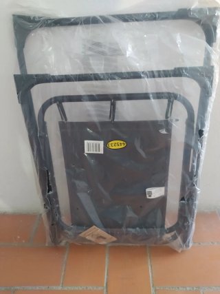 Silla plegable camping y playa negra