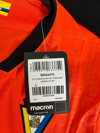 Camiseta Portero Cádiz Macron Naranja T.L