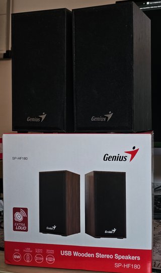 Altavoces Genius SP-HF180 USB Madera