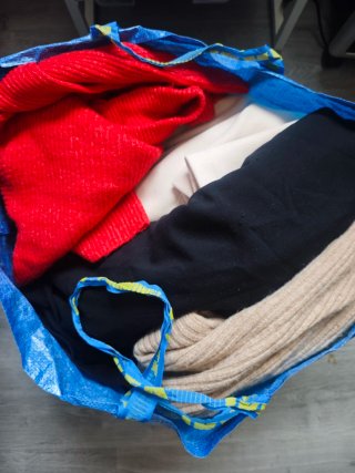 Bolsa de ropa de invierno y entretiempo