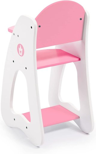 Trona para muñecas de madera
