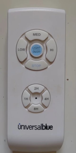 Control remoto variador velocidad ventilador techo